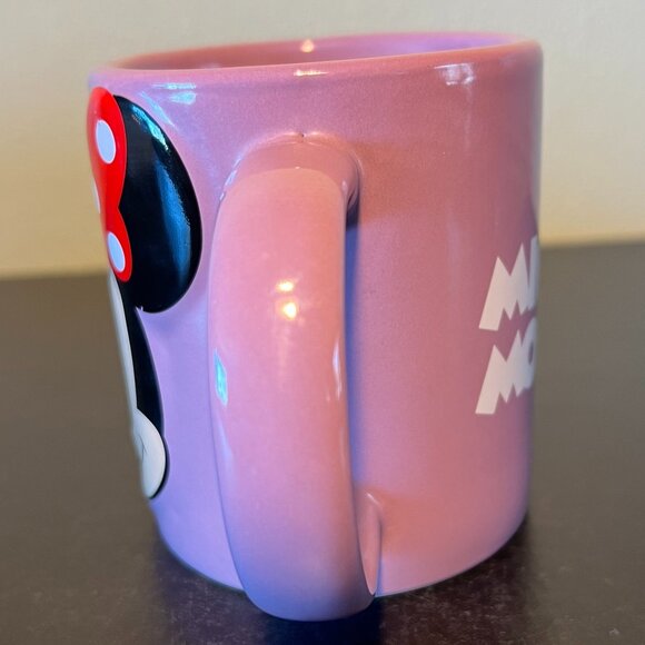Disney Embossed MINNIE MOUSE Jerry Leigh Purple Mug / Cup ~.Red w/ Polka Dot Bow - Picture 3 of 8